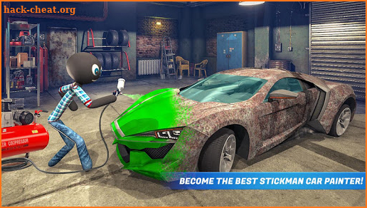 Stickman Car Garage Repair Shop screenshot