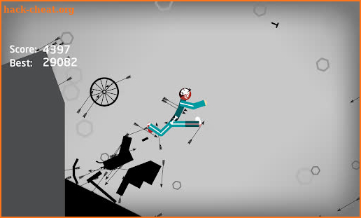 Stickman Dismounting Falling screenshot