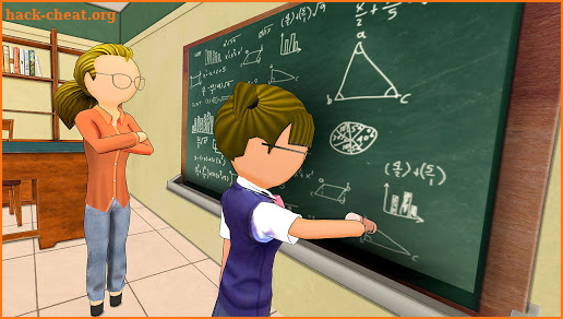 Stickman High School Girl- School Simulator Games screenshot