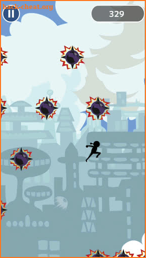 stickman jump-up to avoid mines screenshot