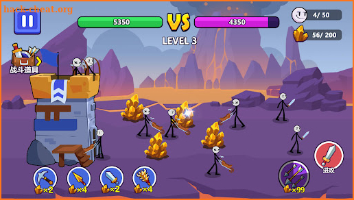 Stickman Land War-Live Battle screenshot