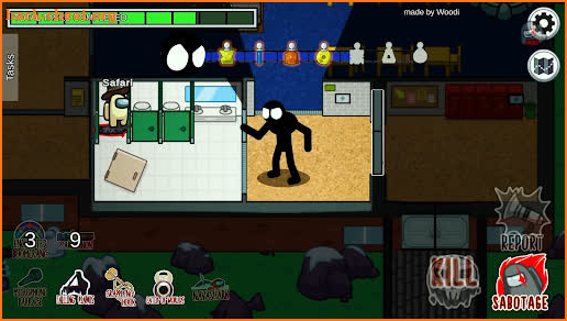 Stickman Mod In Among Us screenshot