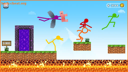 Stickman Parkour Race & Jump screenshot