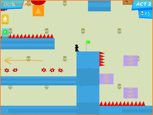 Stickman Parkour:Unfair Vex Platformer screenshot