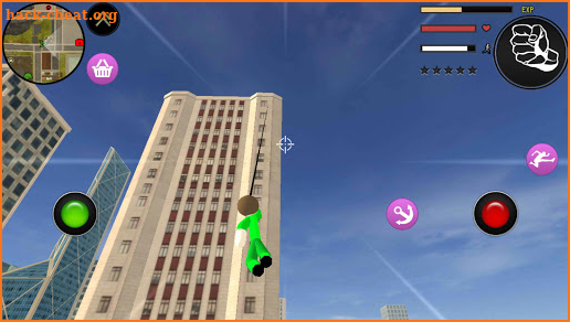 Stickman Rope Hero Green Hero Gangstar Crime screenshot