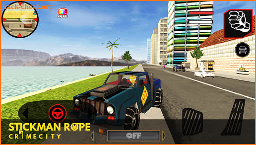 Stickman Rope Hero in Crime City screenshot