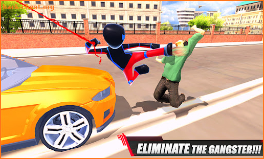 Stickman Rope Hero- Superhero Crime Game screenshot