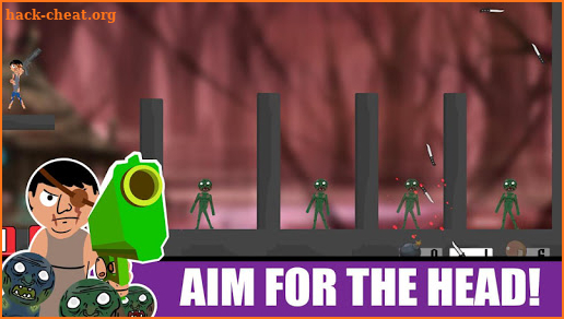 Stickman shooter : zombie hunter screenshot