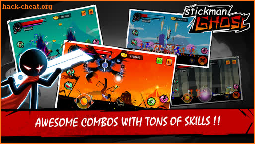 Stickman Shost: Ninja Warrior Action Offline Game screenshot