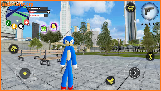 Stickman Speed Rope Hero Gangstar City screenshot