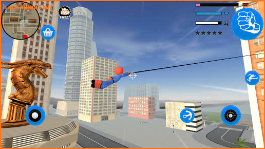 Stickman Spider Rope Hero City Gangstar Crime screenshot