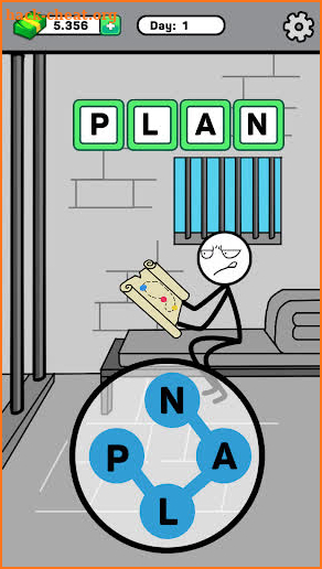 Stickman Story - Escape Prison words game screenshot