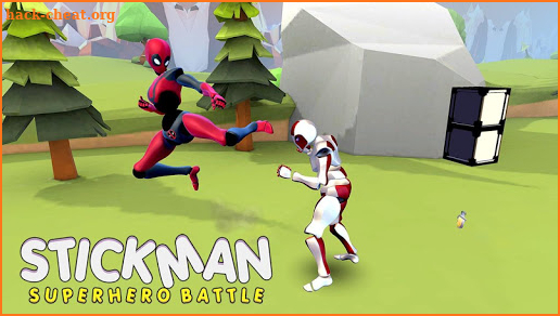 Stickman Superhero Battle screenshot