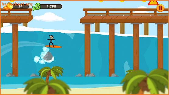 Stickman Surfer screenshot