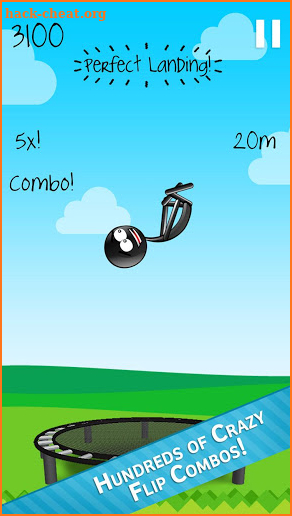 Stickman Trampoline FREE - Flip Master! screenshot