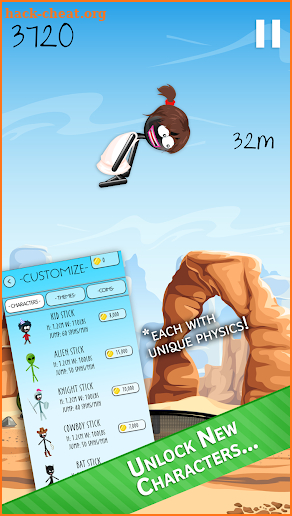 Stickman Trampoline FREE - Flip Master! screenshot