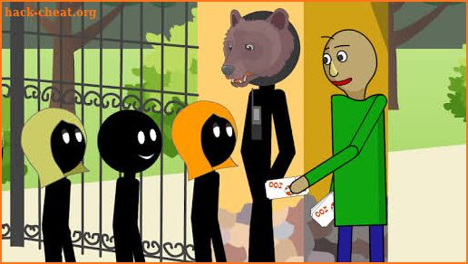 Stickman vs Baldy. Excursion to the zoo. screenshot