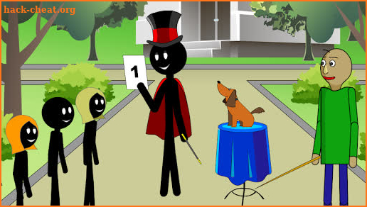 Stickman vs Baldy. Excursion to the zoo. screenshot