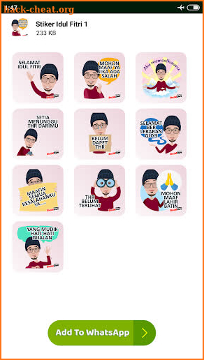 Stiker Idul Fitri 2021 WAStickerApps screenshot