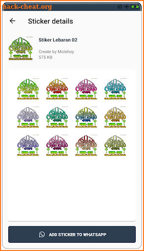 Stiker Lebaran Idul Fitri 2019 WAStickerApps screenshot