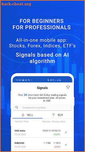 Stock & Crypto trading signals screenshot