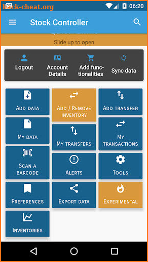 Stock Controller - inventories screenshot