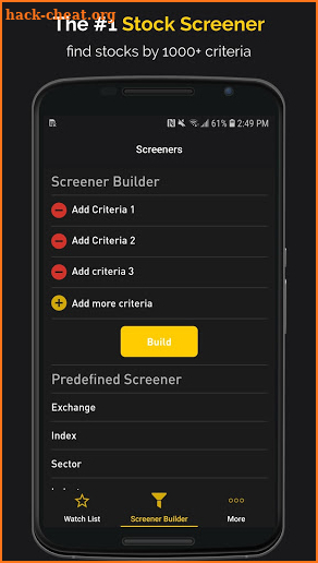 Stock Screener: Stock Tracker & Penny Stocks list screenshot