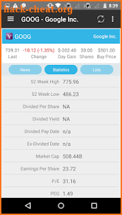 StockMarketEye screenshot