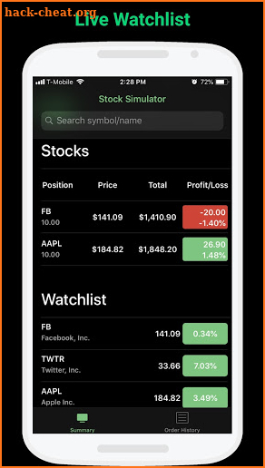 StockMarketSim - Stock Market Simulator screenshot