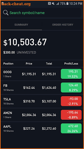 StockMarketSim - Stock Market Trading Simulator screenshot