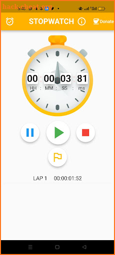 Stopwatch screenshot