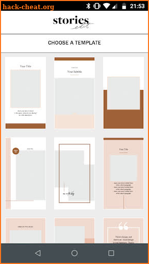 StoriesEdit - Instagram Stories Templates & Kit screenshot