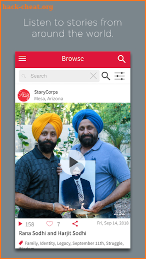 StoryCorps screenshot