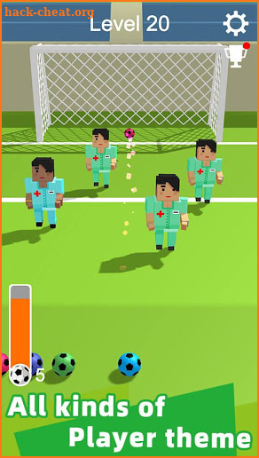 Straight Strike - 3D soccer shot game screenshot