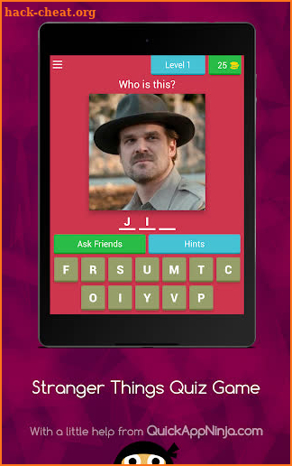 Stranger Things Quiz Game screenshot