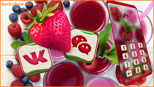 Strawberry Juice Theme screenshot