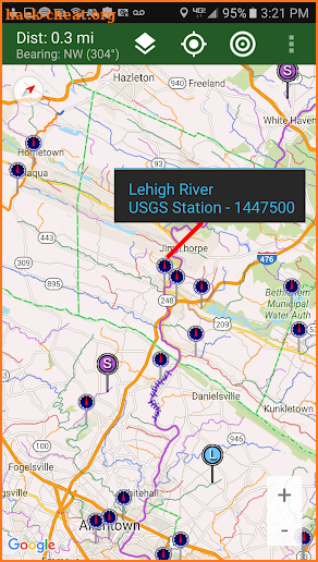 Stream Map USA - Northeast screenshot