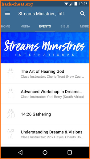 Streams Ministries, Intl. screenshot