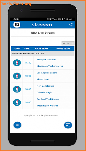 STREEEM - Live Streaming All US Sports BETA screenshot