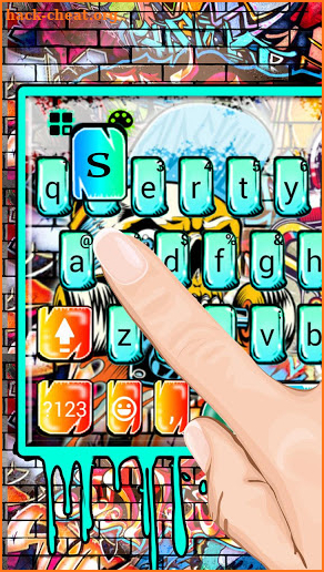 Street Skate Graffiti Keyboard Theme screenshot