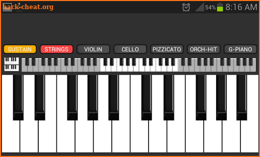 Strings and Piano Keyboard screenshot