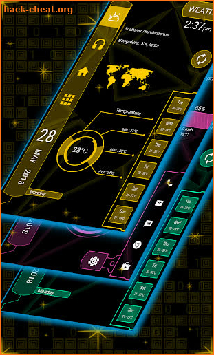 Strip hi-tech Launcher 2019 - hitech theme screenshot