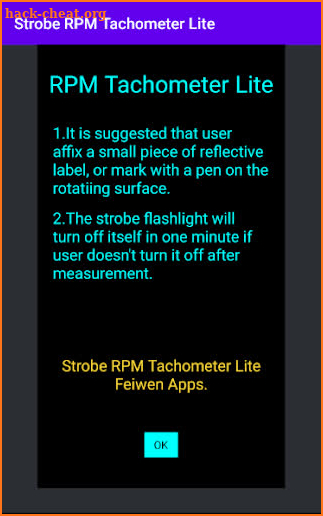 Strobe RPM Tachometer Lite screenshot