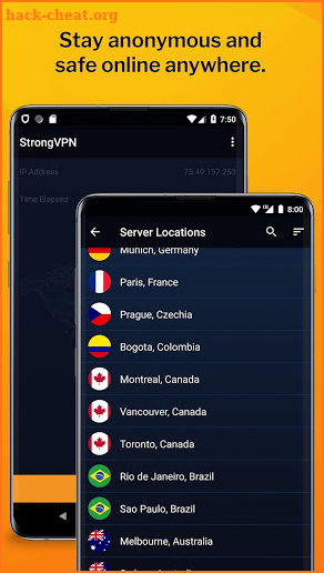 StrongVPN - Your Privacy, Made Stronger. screenshot