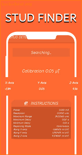 Stud detector stud finder screenshot