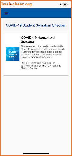 Student Symptom Checker screenshot