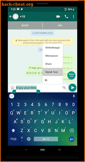 Stylish Text screenshot