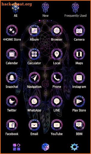 Stylish Wallpaper Galaxy Dreamcatcher Theme screenshot