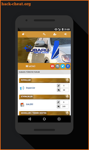 SUBARU Türkiye Forum screenshot