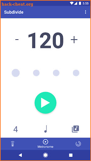 Subdivide Metronome screenshot